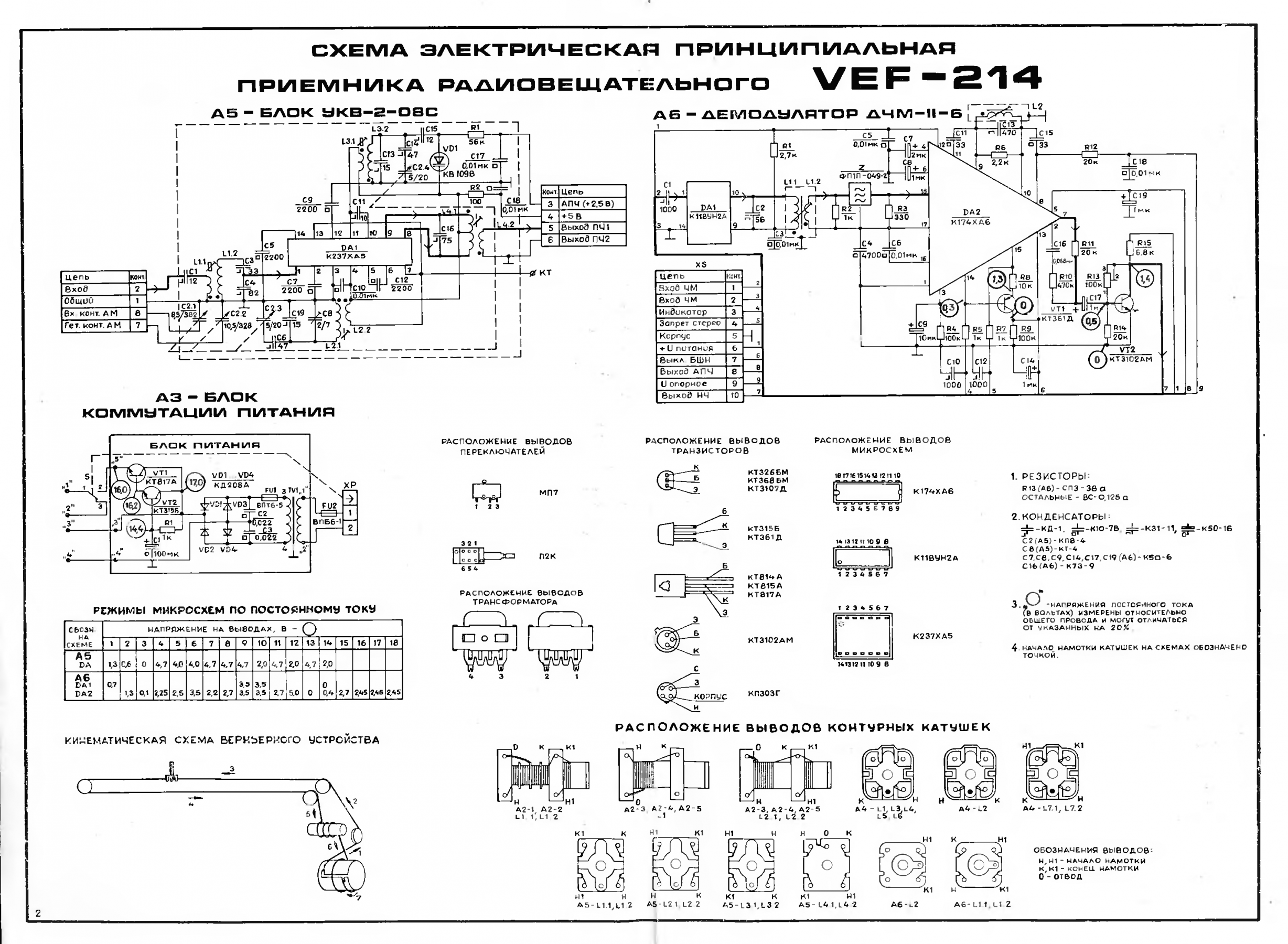 Вэф 214 схема приемника